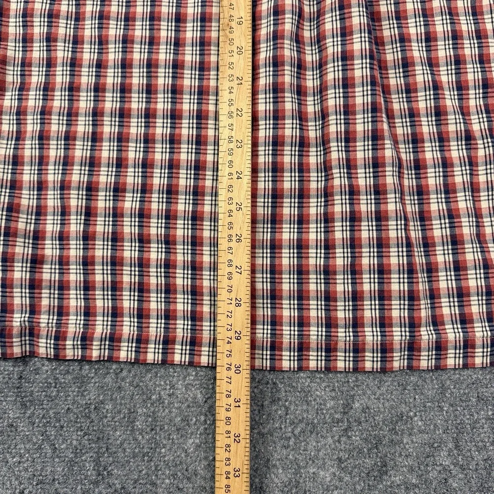 BD Baggies Mens Button Down Shirt Large Vintage Chatham Cloth Plaid Hong Kong